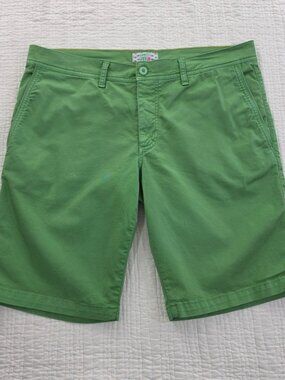 Martin Zelo Chino Walking‎ Shorts Mens 50 (US 34) Verdant Green 10" Inseam Italy